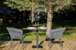 "Каффе" обеденная группа на 2 персоны, цвет "серый гранит"