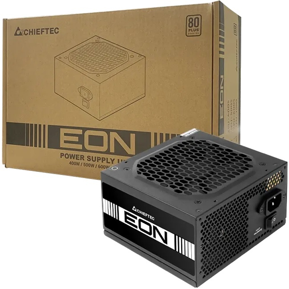 Блок питания Chieftec 500W EON, 120 мм, 80 PLUS Standard (ZPU-500S)