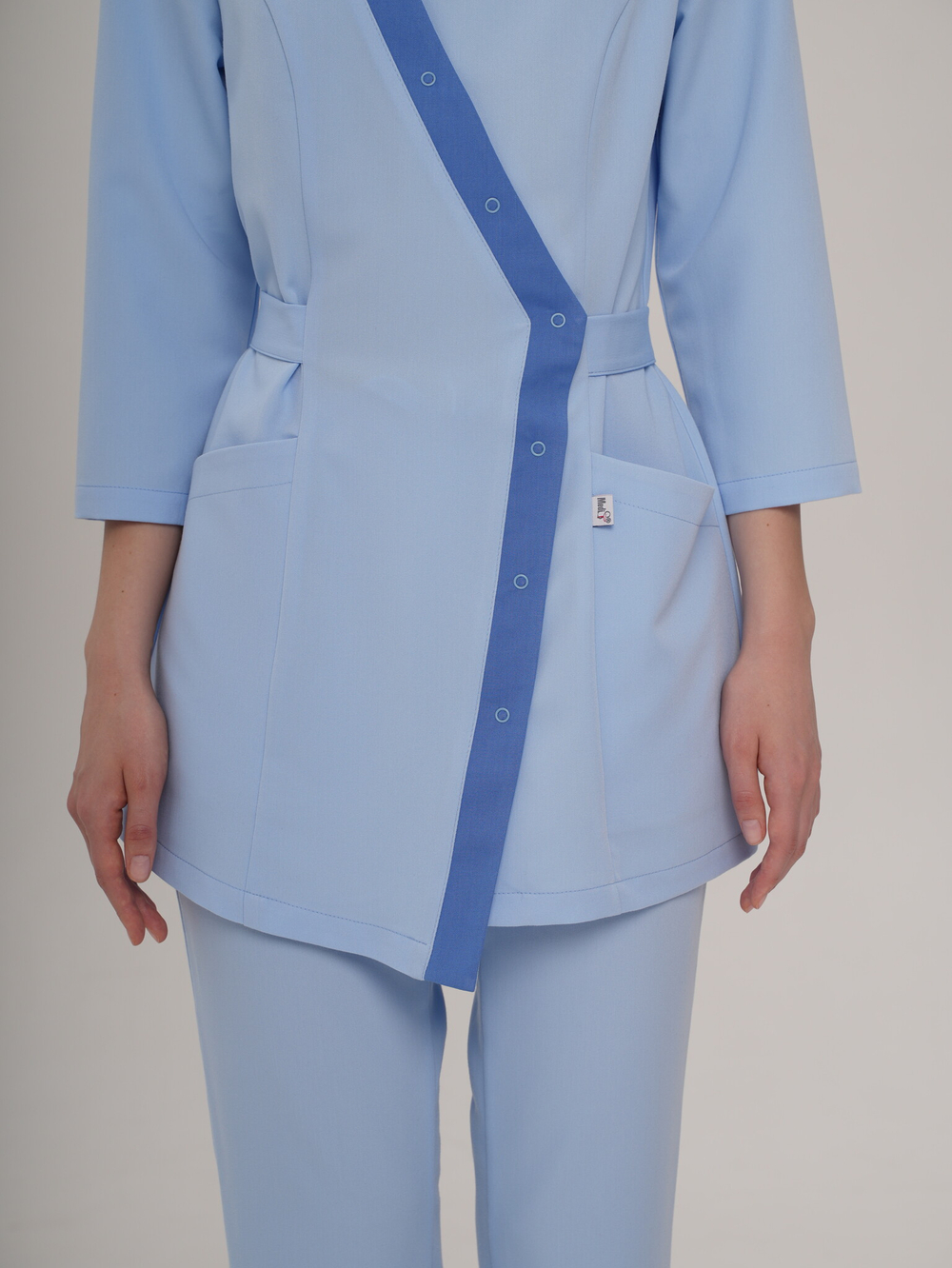 Блуза медицинская женская | Бл-379 а 3/4 либерти люкс