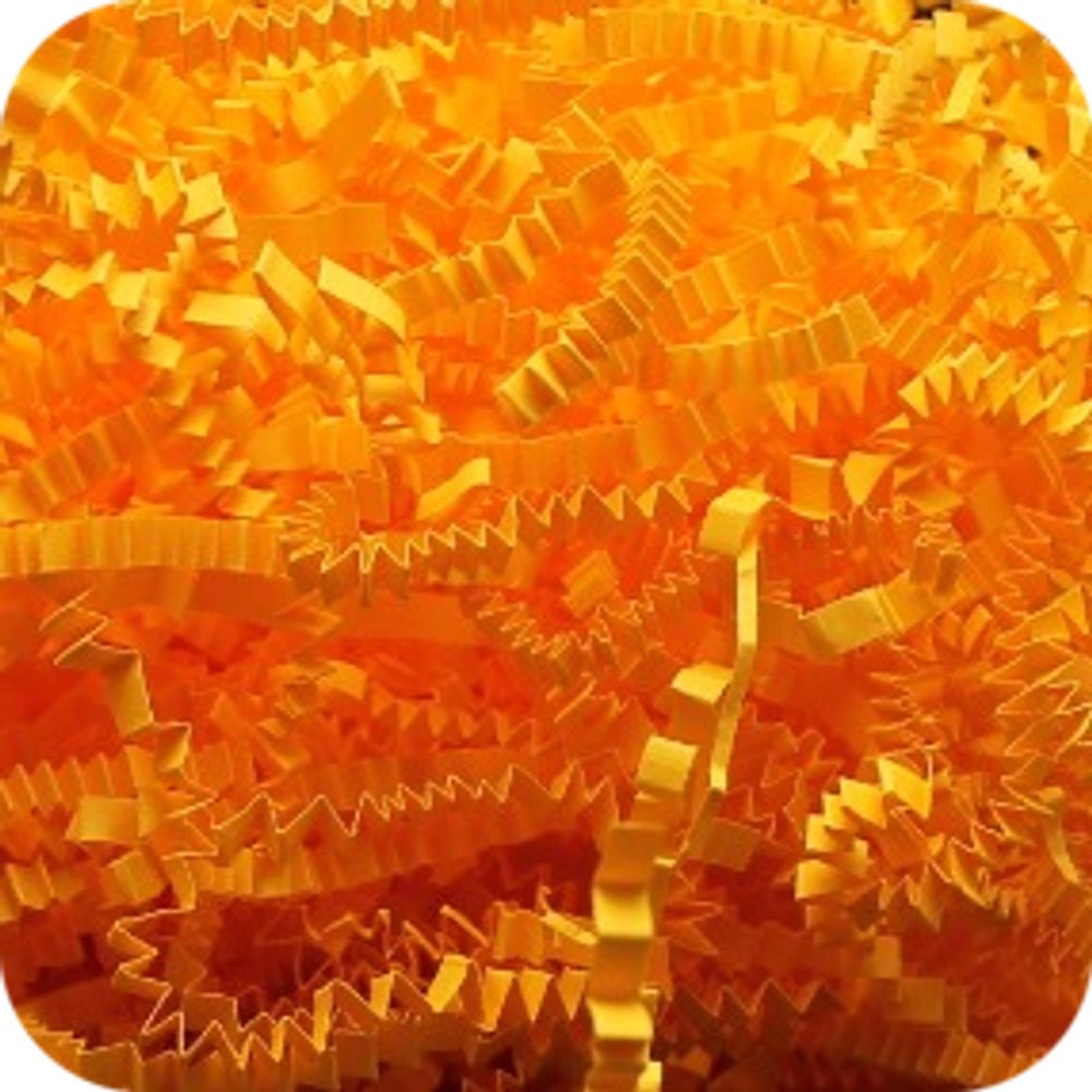 Бумажный наполнитель. Оранжевый неон