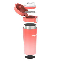 Термокружка Biostal Crosstown (0,4 литра) с фильтром, коралловая