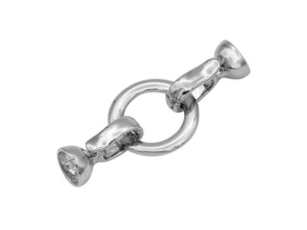 Замок для украшений M, с кольцом. серебро