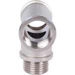 Тройник STOUT никелированный 1/2" ВР/НР/ВР