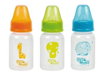 Бутылочка 140мл, ПП, силикон, медленный поток, 0+