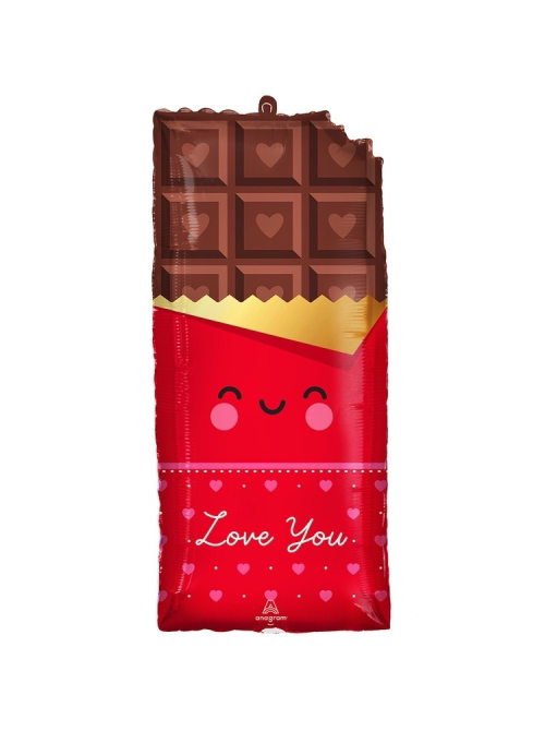 Шар фольга фигура 33*71см Плитка шоколада