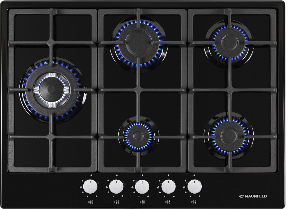 Газовая варочная панель MAUNFELD EGHE.75.33CB\G фото 