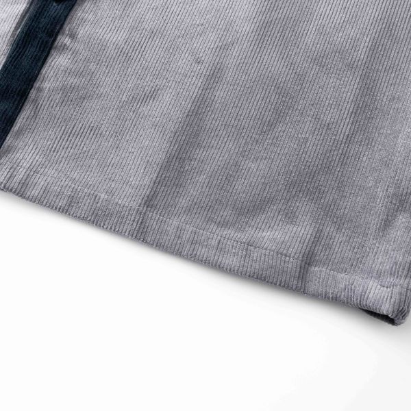 Сорочка Velvet Button мужская серый / темно-синий - фото 6