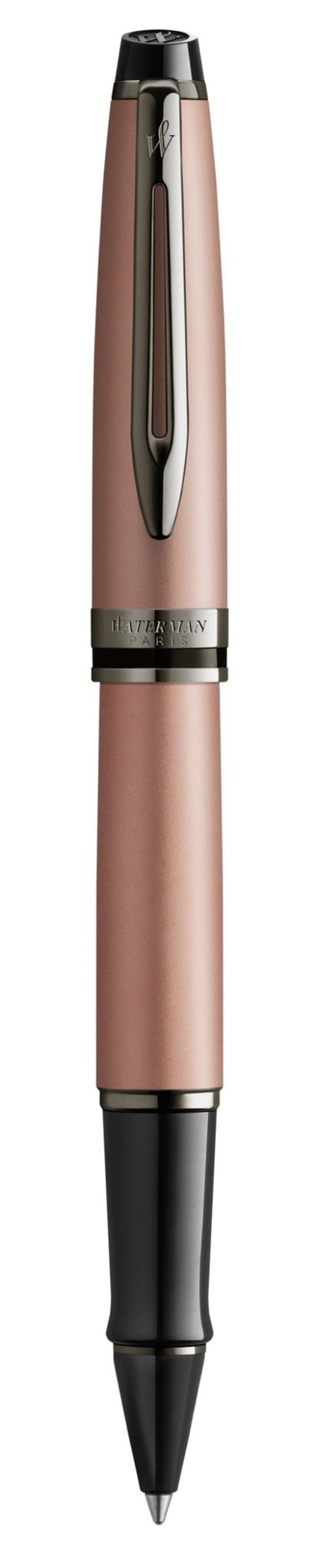 Ручка роллер Waterman Expert Rose Gold F BLK
