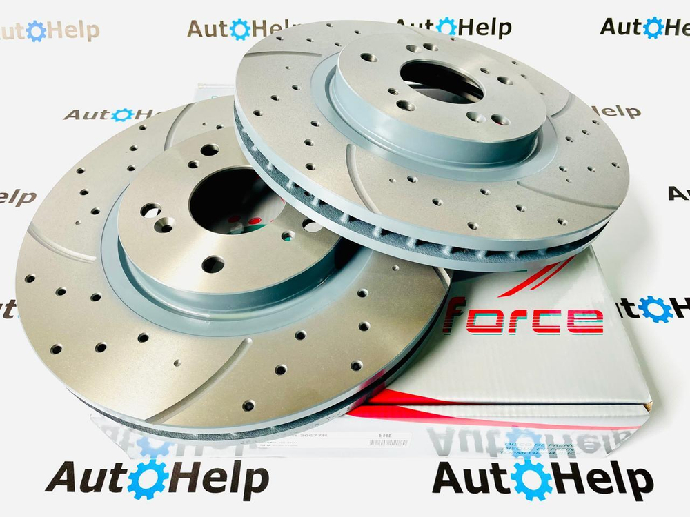 Диск тормозной перфорированный G-Brake GFR-20756R передний правый 299,8mm