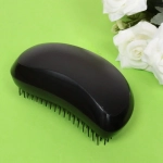 Расческа массажная компактная «Mila Mi», цвет черный, 7*12см