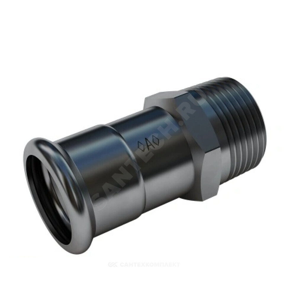 Переход сталь нерж AISI 304 Дн 22х1/2" Ру16 пресс/НР &gt;A&lt; Press Inox IBP PS24243G0220400