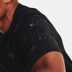 Мужское теннисное поло Under Armour Rush Emboss T-Shirt Men - Black
