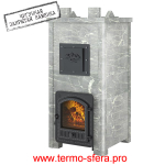 Печь Эверест "Легкий пар Профи" каменка из чугуна, Талькохлорит, S-50 мм Б/В