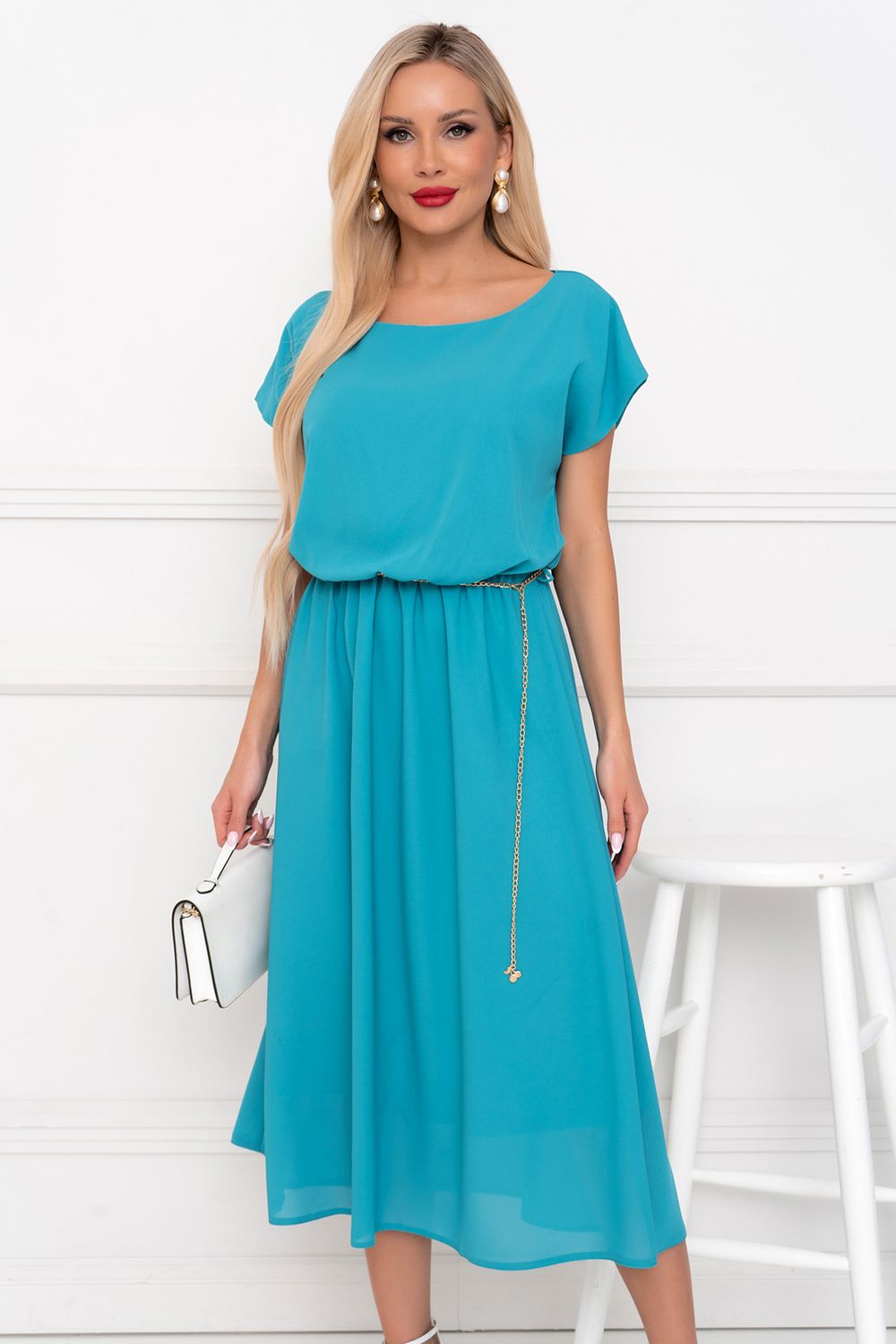 Платье Стелла (бирюза) Р11-1169 Nikol (Акция)