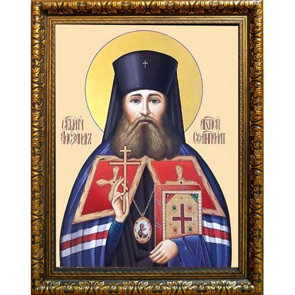 Александр (Щукин) Семипалатинский, архиепископ священномученик. Икона на холсте.