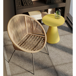 Столик кофейный marius, D50 см, желтый