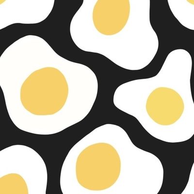 Яичница на черном