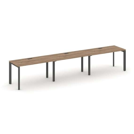 Style Project Рабочая станция односторонняя SN-59P.ORS-041 Дуб Табак/Металл Антрацит/Черный Заглушка