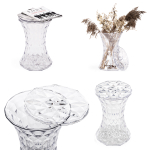 Журнальный стол Woodville Button 30x47 clear