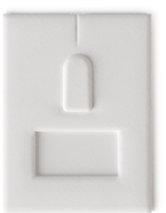 Вкладыш 08/наклонный/для кольца/язычок/окошко для бирки/прорезь для нитки