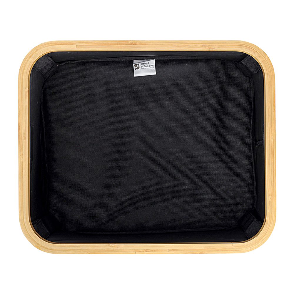 Корзина для белья Neat Low, 40x33x20 см, черная