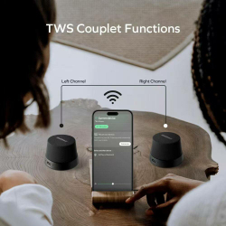 Магнитная колонка портативная MOMAX 1-Vibe Go Magnetic Portable True Wireless Speaker, 700mAh, 3W, Gold