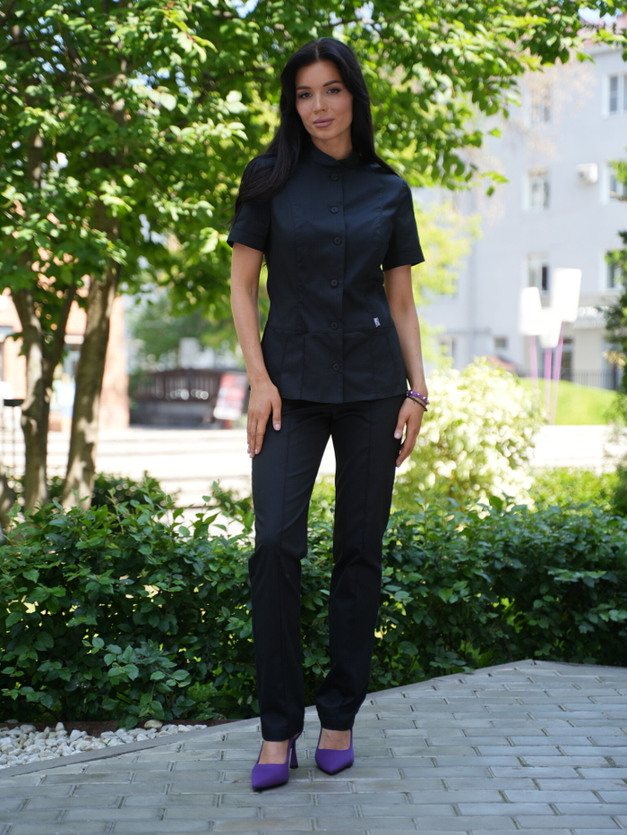 Костюм медицинский женский | Бл-334+Б-110 клеон премиум