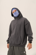 Худи KUL'TURA "HALF ZIP FLEECE 450 GR" Темно-серый