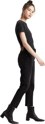 Джинсы Levis 501 Levi's Original CROP BLACK HEART черный