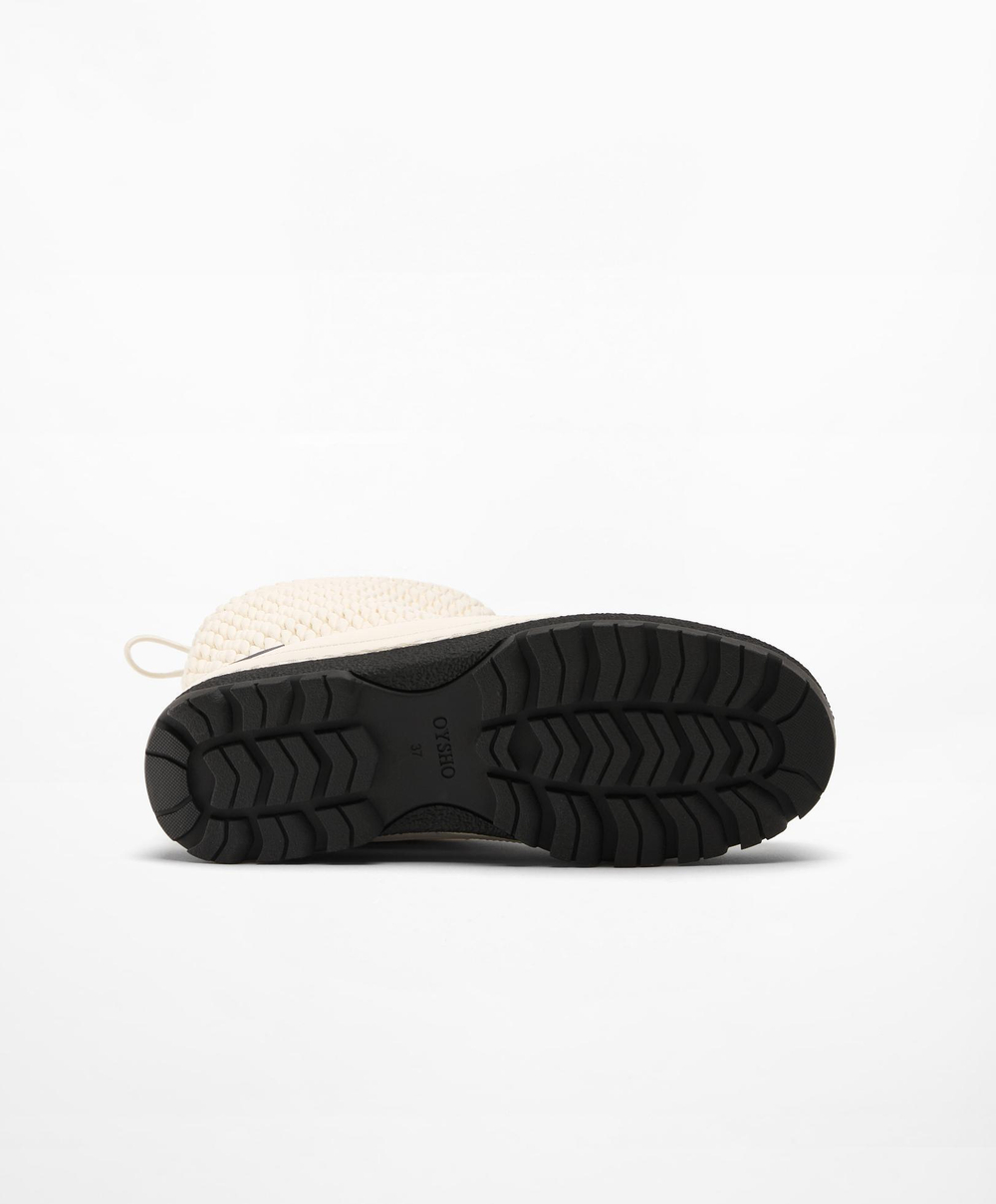 OYSHO Водонепроницаемые сапоги APRÈS SKI Primaloft® с фактурным верхом, экрю