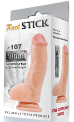 Вибратор-реалистик RealStick #107 на присоске, 15 см