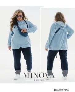 Костюм 2356-голубой-синий Minova