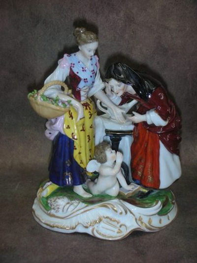 Статуэтка. Фарфор. Гадалка. Samson. Франция