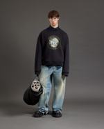 CAPRI CROPPED SWEATSHIRT OVERSIZED LOOSE