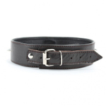 Коричневый кожаный ошейник увеличенного размера (Цвет: коричневый)