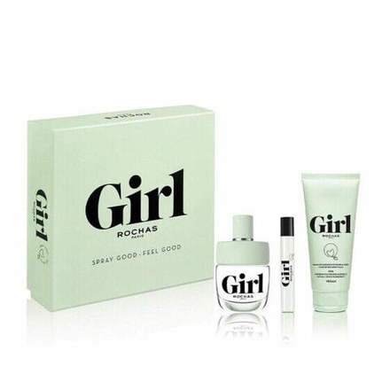 Женский парфюмерный набор Rochas Girl EDT с туалетной водой и лосьоном для тела 3 предмета