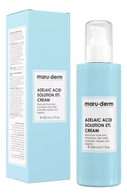 Maruderm, Увлажняющий крем для лица Azelaic Acid Solution 5% Cream, 200 мл