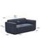 Двухместный модульный диван Neom, 188 см, синий