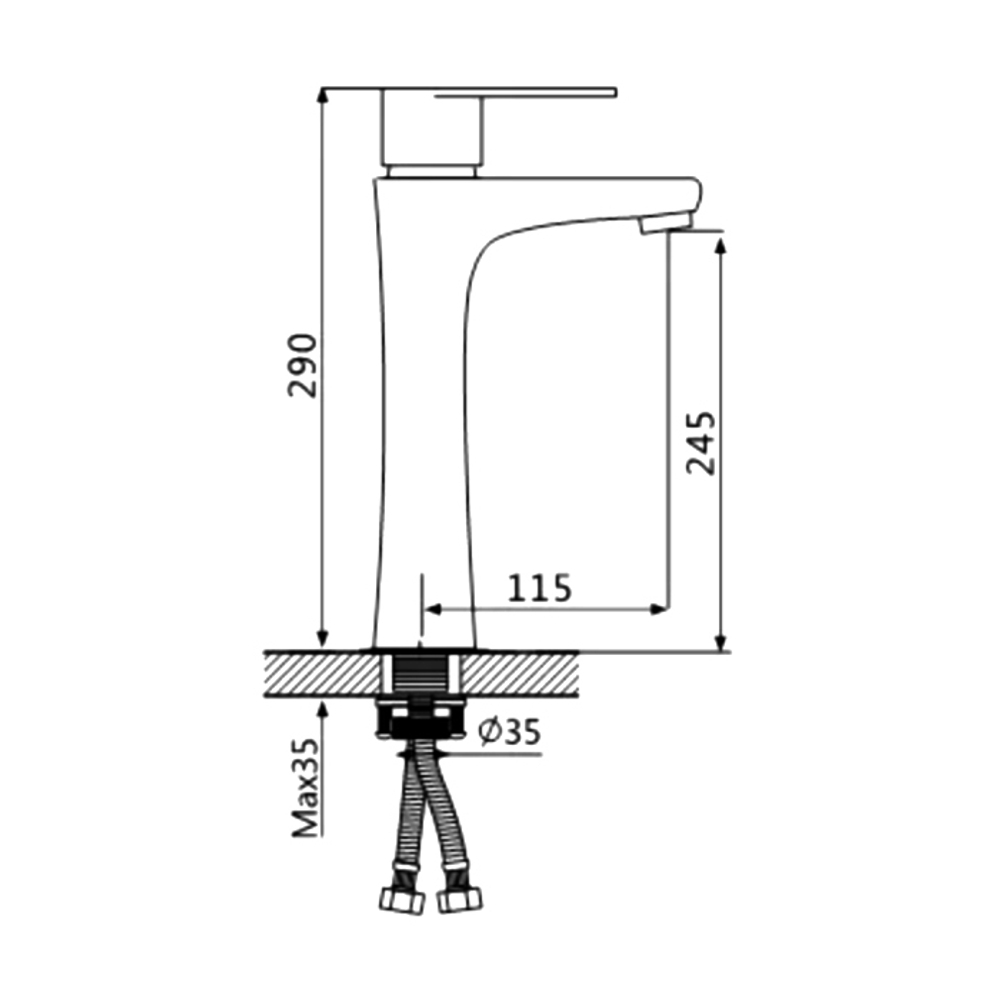 Смеситель для раковины Oute T405 T40511-1