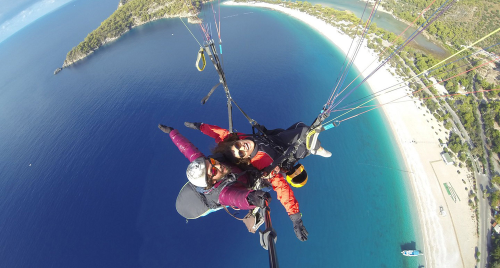 Параглайдинг с горы Яссы на высоте 370 м