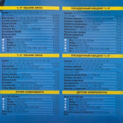 Набор инструмента 108пр.1/4''&amp;1/2''(6-гран)(4-32мм) Partner PA-41082-5