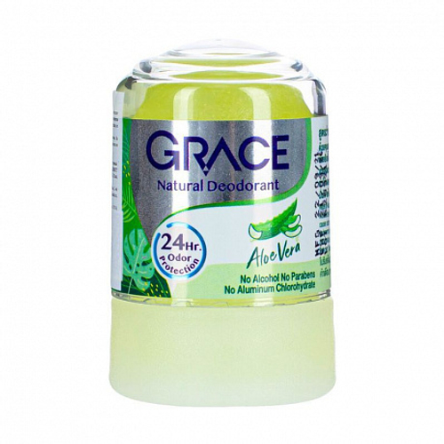 Grace Natural Deodorant Aloe, 70g - Дезодорант минеральный кристаллический Алое