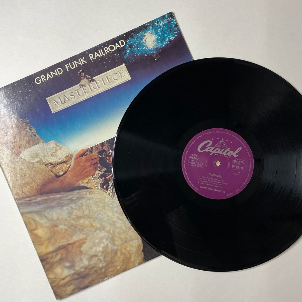 Винтажная виниловая пластинка LP Grand Funk Railroad Survival (Germany 1980)