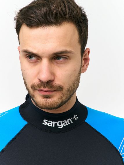 Гидрокостюм Sargan Nero 2.0 Long men 2 мм черно-голубой