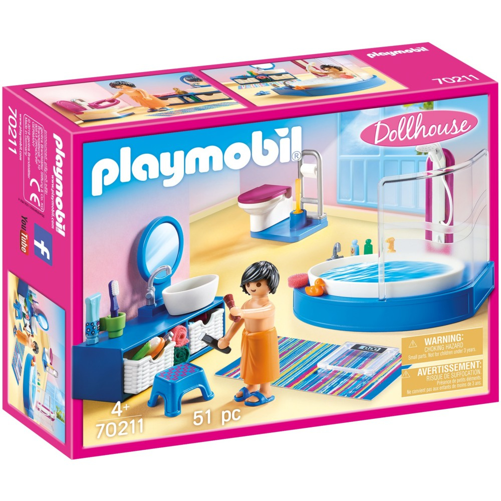 Playmobil 70211 Ванная комната с ванной 51 деталь — фото 1