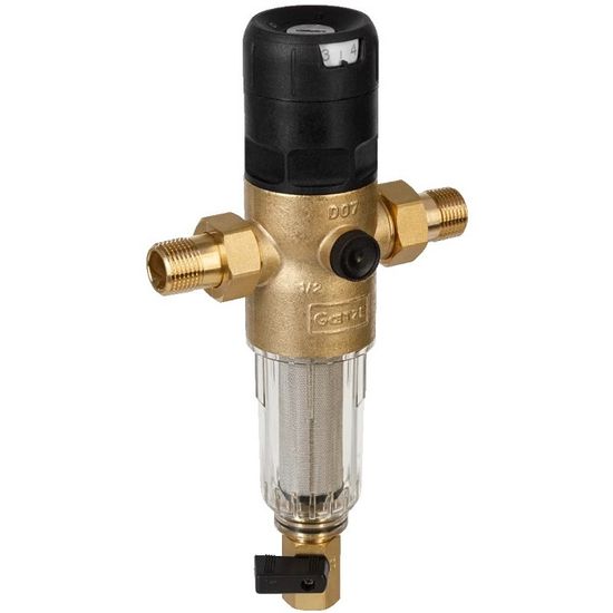 Сетчатый фильтр с редуктором давления Goetze FD07-1/2C (SP) до +40°C, 1/2", для холодной воды