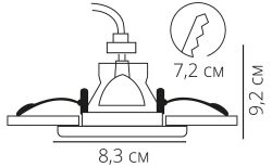 Точечный встраиваемый светильник Arte Lamp