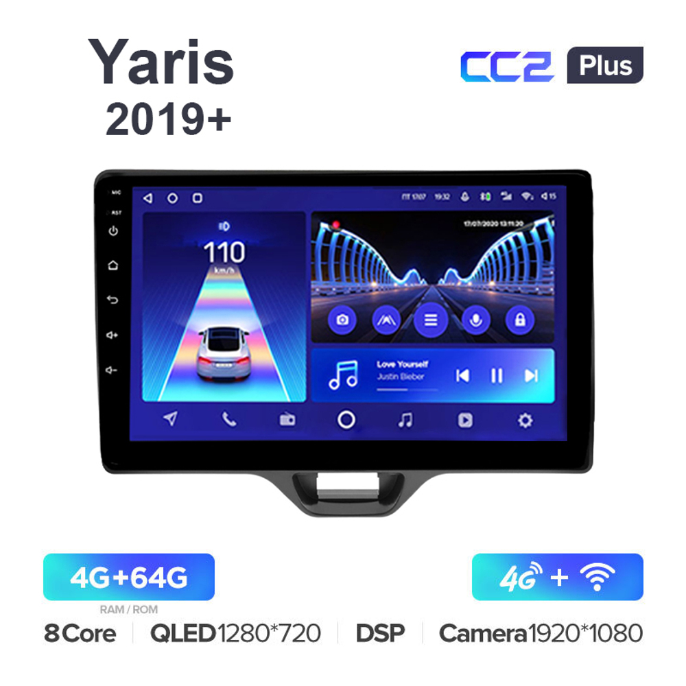 Teyes CC2 Plus 10,2"для Toyota Yaris, Vios 2019+