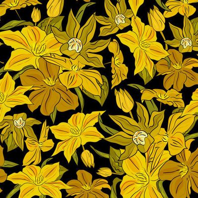 жёлтые цветы