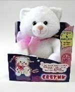 Игрушка мягкая Котик-светик 30см (Fansy)